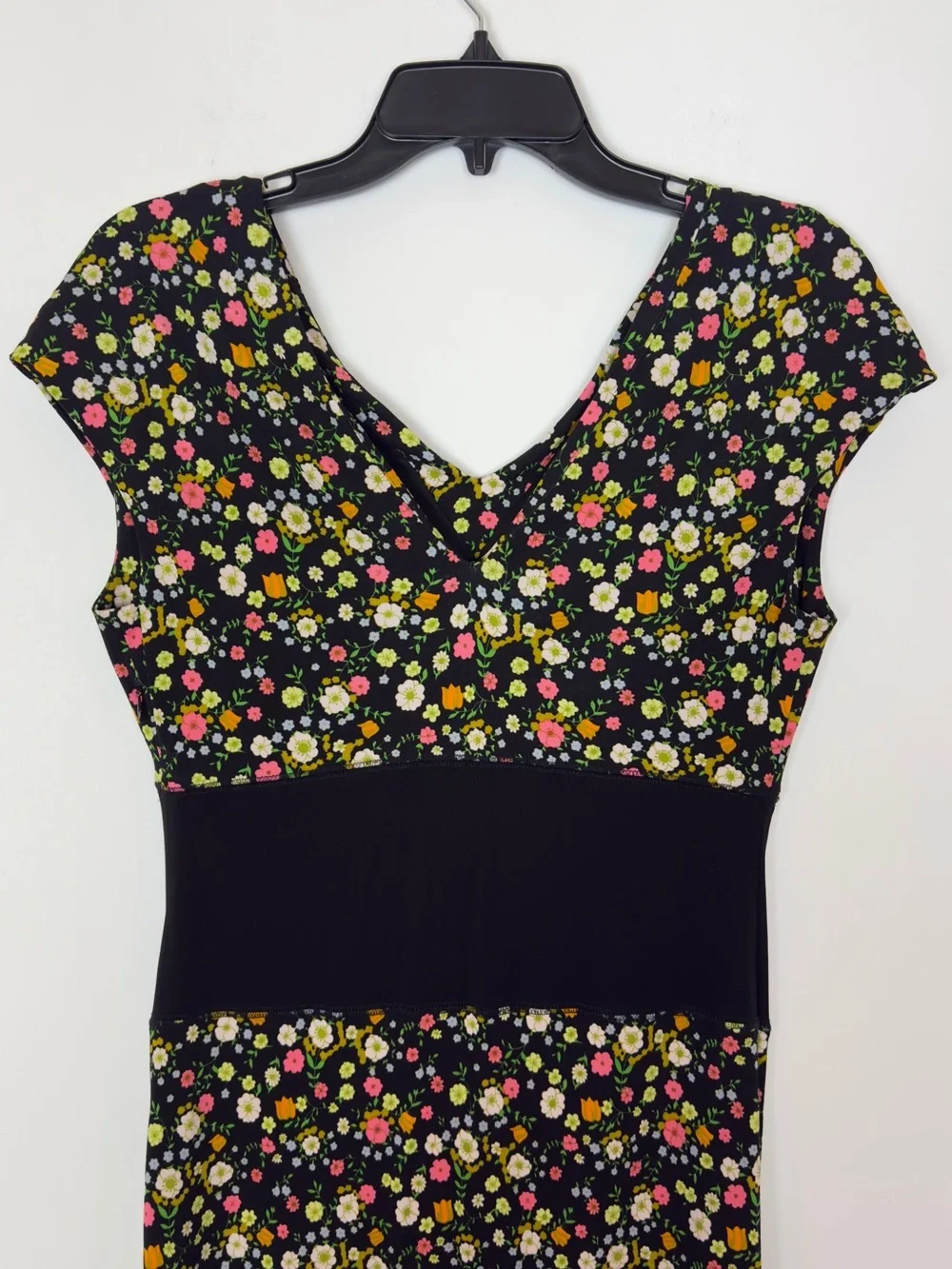 Tory Burch Juillet Vilette Ditsy Floral Midi Stretch Casual Dress Size Medium